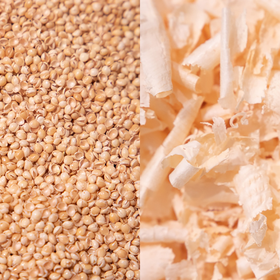 Oreiller en millet avec copeaux d'arolle, bio