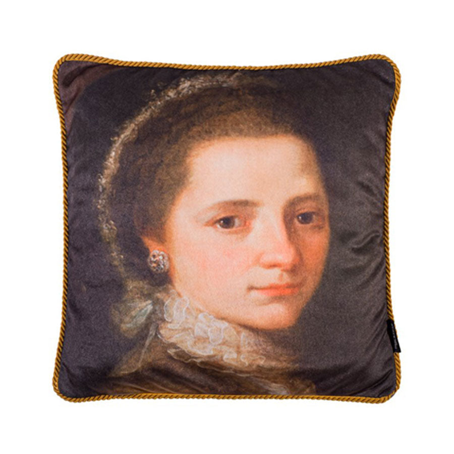 Housse de coussin en velours Angelika Kauffmann