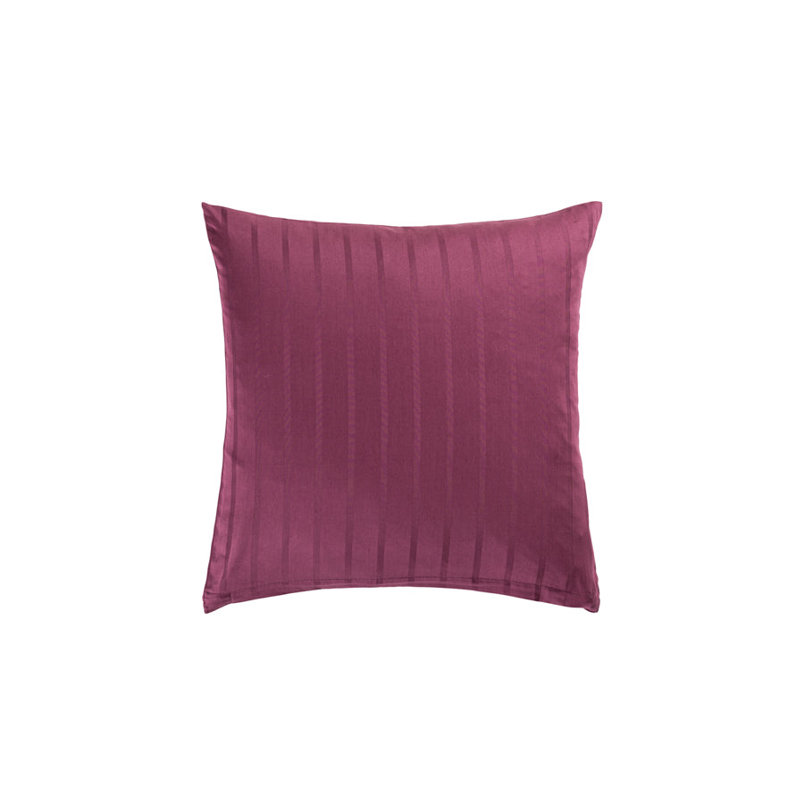 Housses de coussin jacquard rayures, coton bio