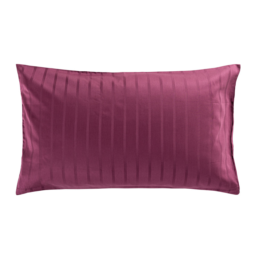 Housses de coussin jacquard rayures, coton bio