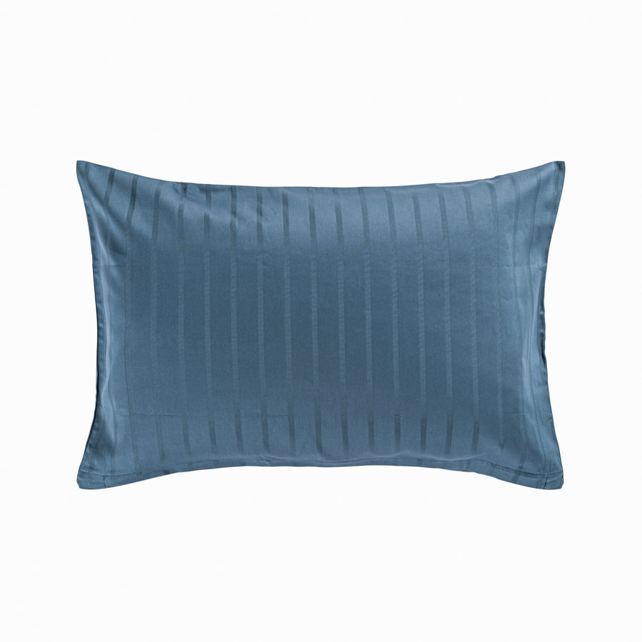 Housses de coussin jacquard rayures, coton bio