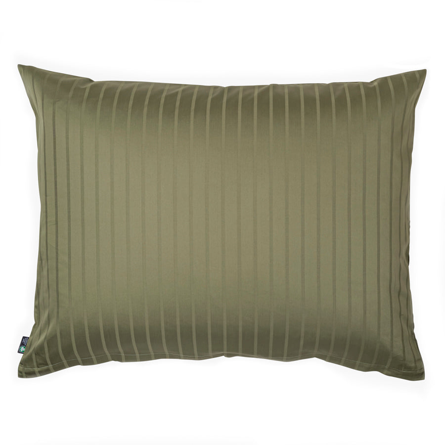 Housses de coussin jacquard rayures, coton bio