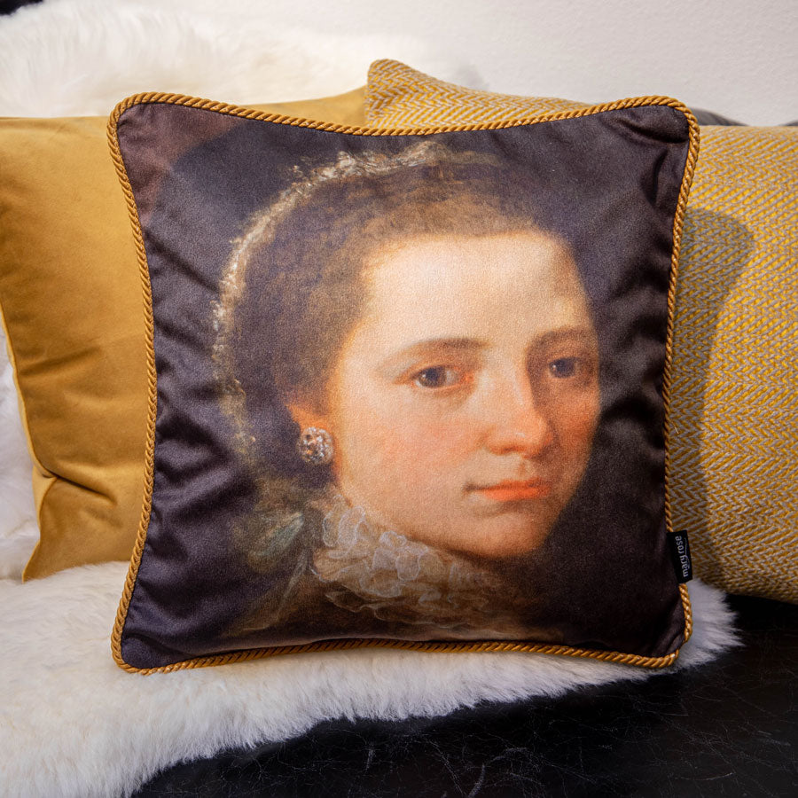 Housse de coussin en velours Angelika Kauffmann