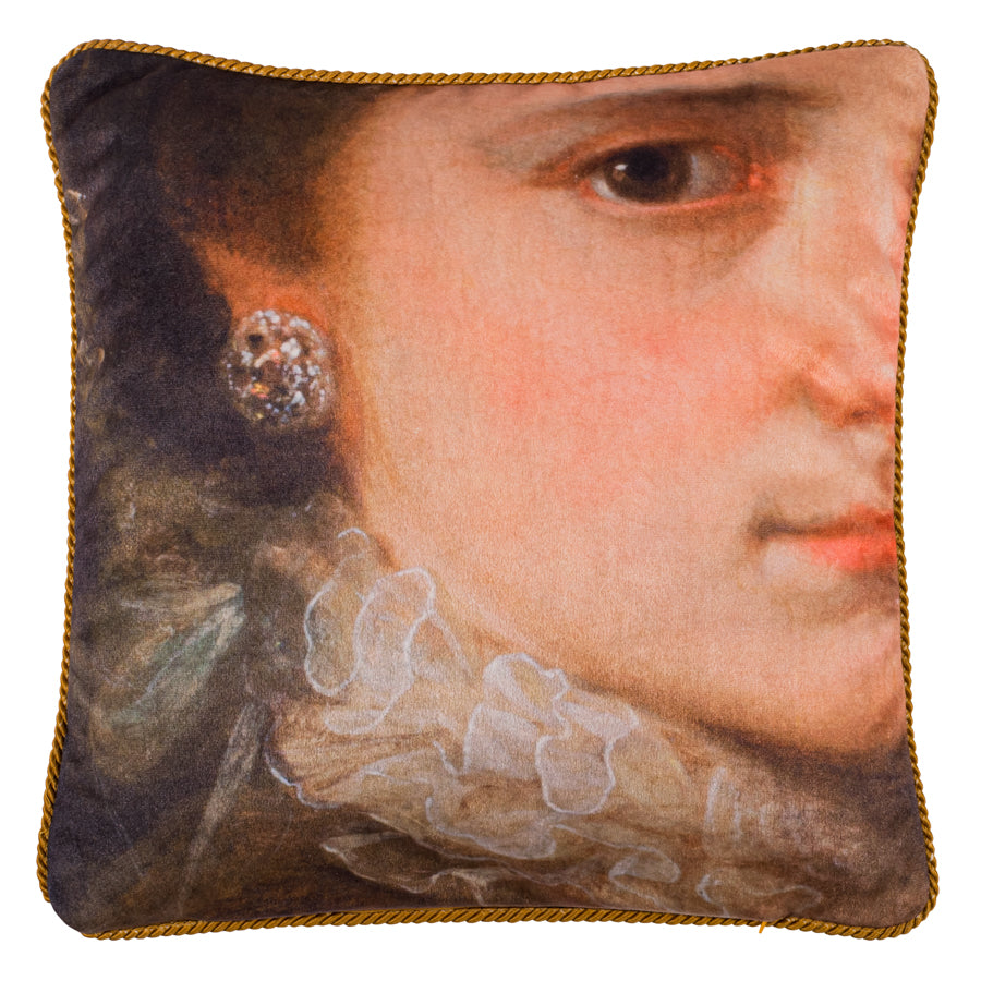 Housse de coussin en velours Angelika Kauffmann