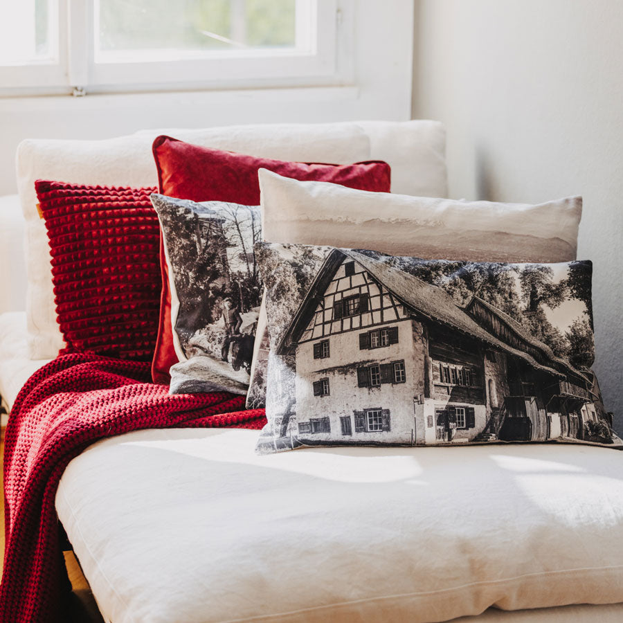 Housse de coussin Panama Vorarlberg, coton bio