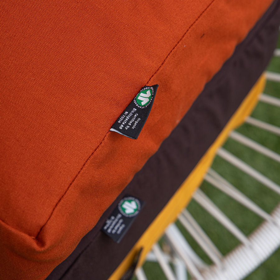 Housse pour coussin d'assise Box - Panama, coton bio