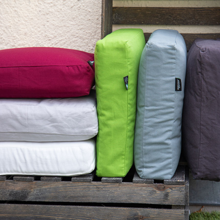 Housse pour coussin d'assise Box - Panama, coton bio