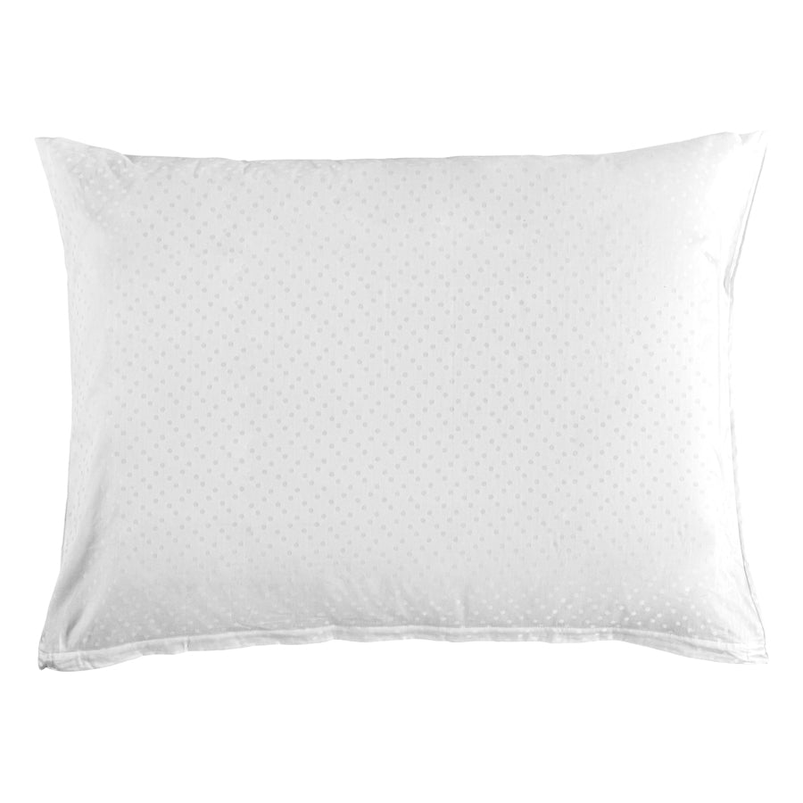 Housse de coussin jacquard à pois, coton bio