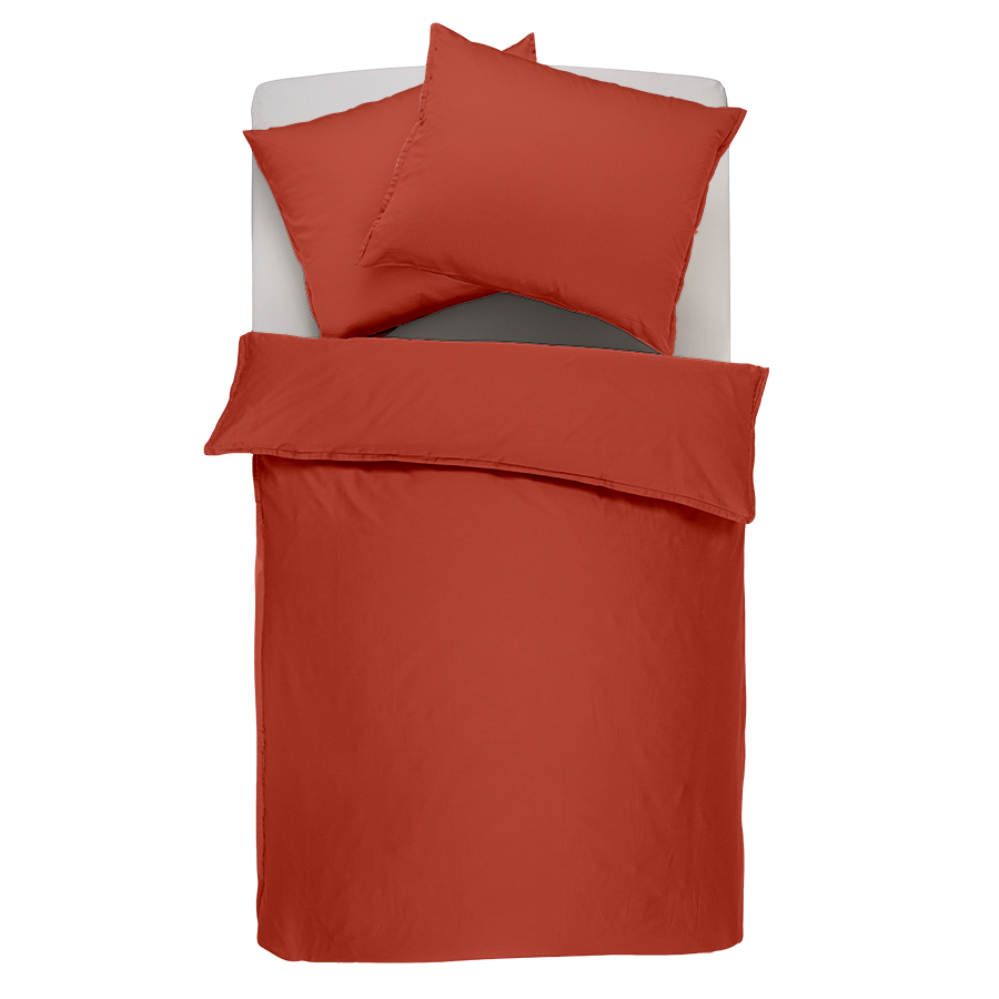 Biancheria da letto reversibile in raso e flanella, cotone biologico