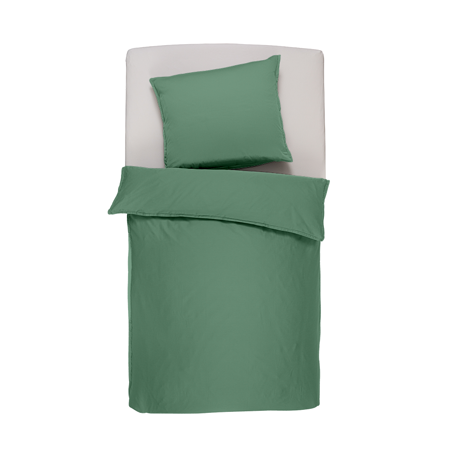 Biancheria da letto reversibile in raso e flanella, cotone biologico