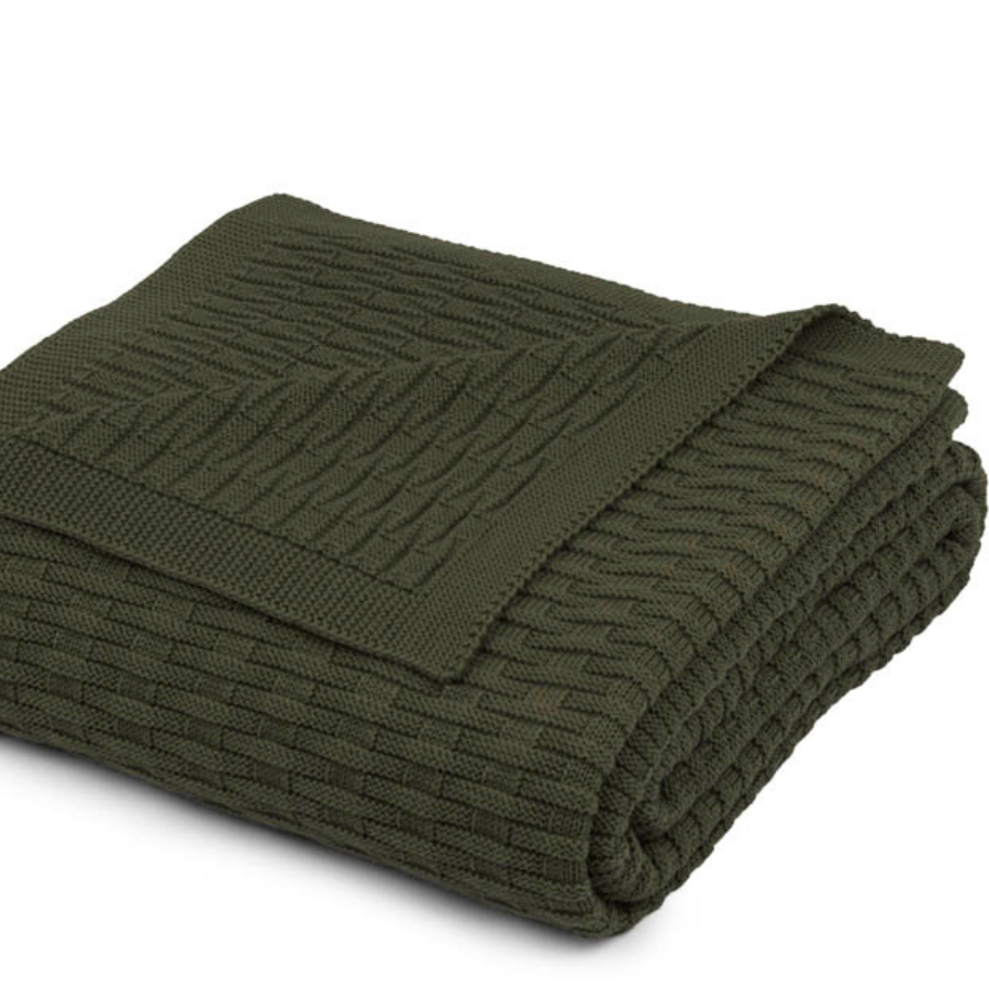 Coperta in maglia jacquard
