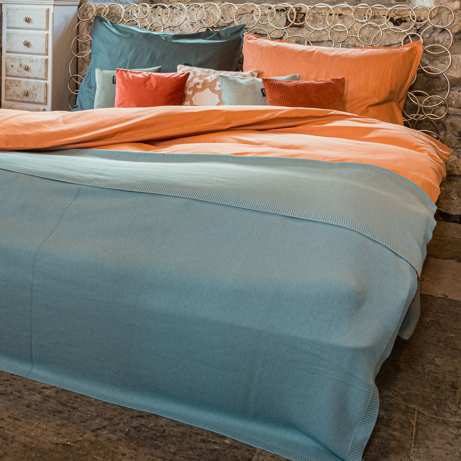 Coperta in maglia, cotone biologico